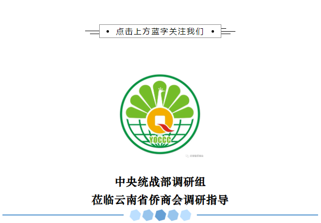 中央統(tǒng)戰(zhàn)部調(diào)研組蒞臨云南省僑商會調(diào)研指導